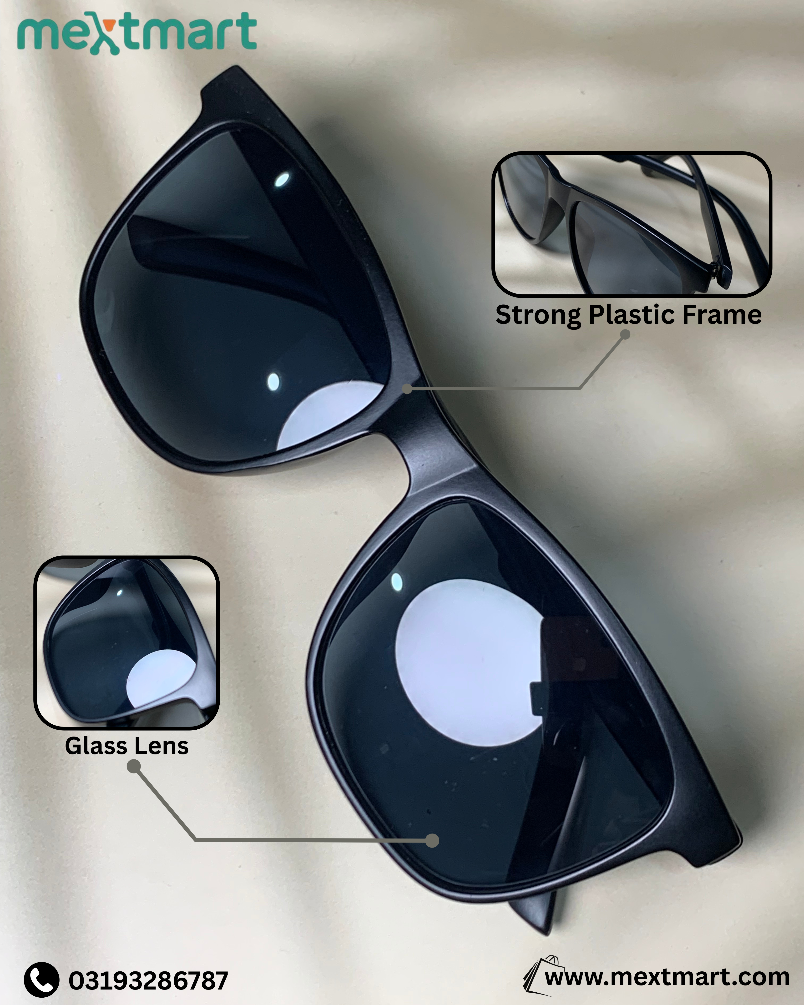 Mextmart Shadow Matte Sunglasses